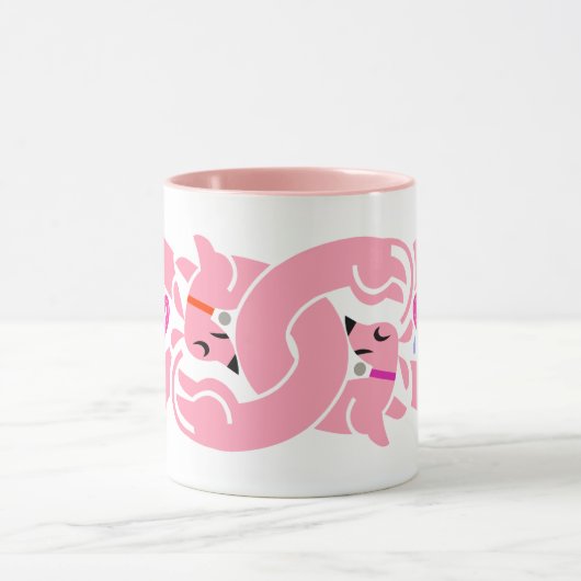 Mok roze verdraaide doxies (Midden)