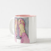 Mok roze voetjes (Voorkant links)