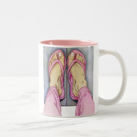Mok roze voetjes (Rechts)