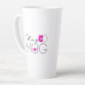 Mok | Roze warme roze | Geef een Hug | Een hug oph (Linkerhoek)