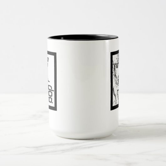 Mok. Ruimtehond. Mok (Midden)