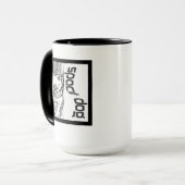 Mok. Ruimtehond. Mok (Voorkant links)