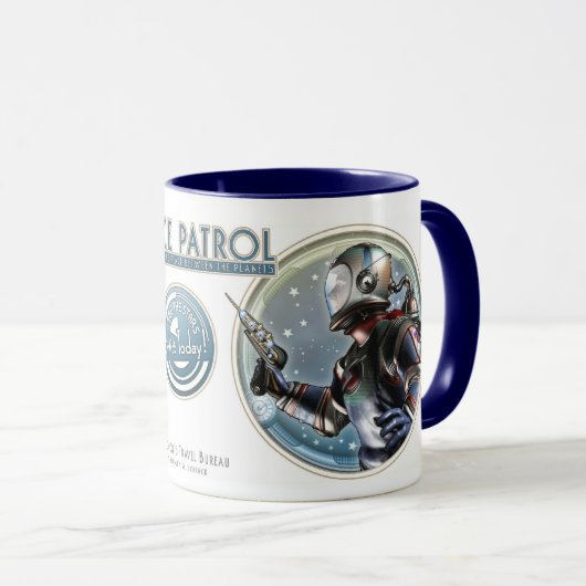 Mok ruimtepatrouilles (Voorkant rechts)