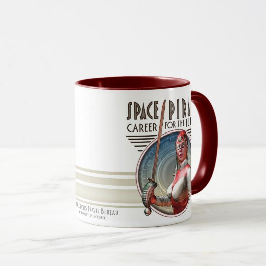 Mok ruimtepiraterij (Voorkant rechts)