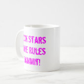 Mok "Rules of Rock Stars" (Voorkant links)