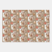 Mok Rustic Kraft Peppermint Cocoa Cookies Reindeer Inpakpapier Vel (Voorkant)