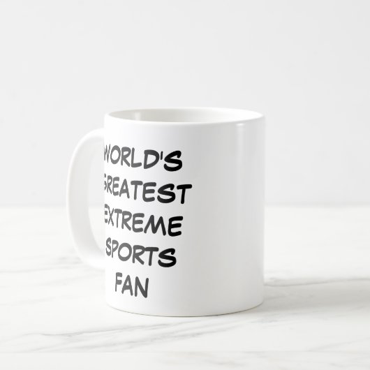 mok 's werelds grootste Extreme Sport Fan (Voorkant links)