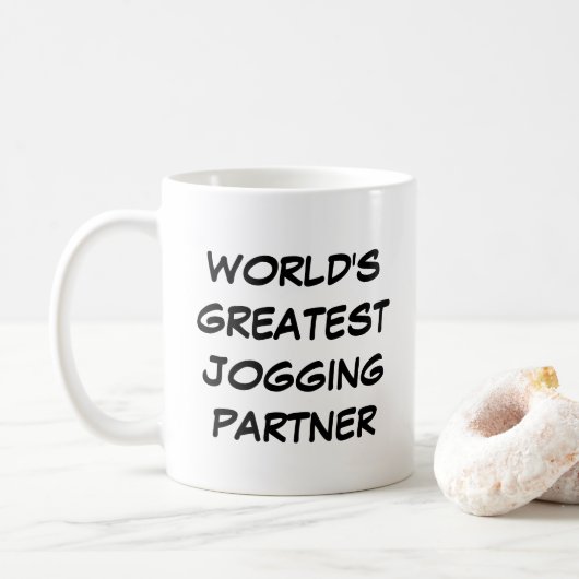mok 's werelds grootste Jogging Partner (Met donut)