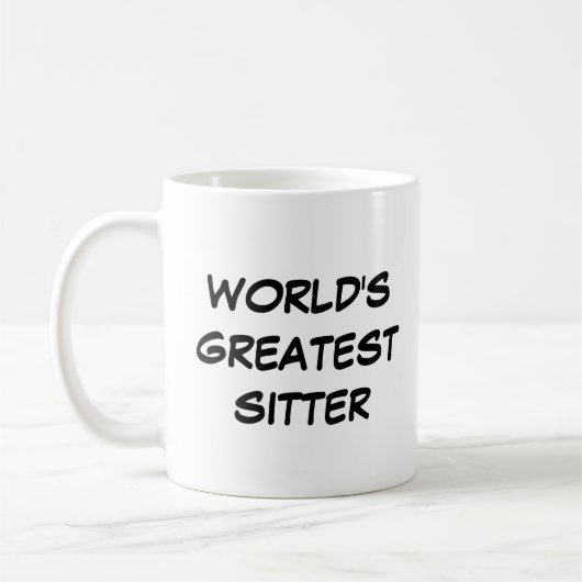 mok 's werelds grootste Sitter (Links)