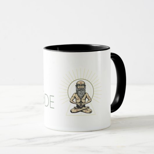 Mok Sage Mode (zwart-wit 1 - stijl 2) (Voorkant rechts)