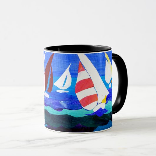 mok "Sailing Boats" Ringer (Voorkant rechts)