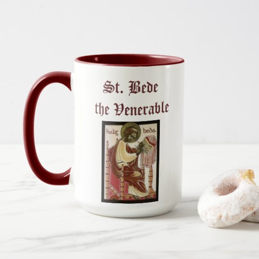 Mok Saint Venerable Bede (Met donut)