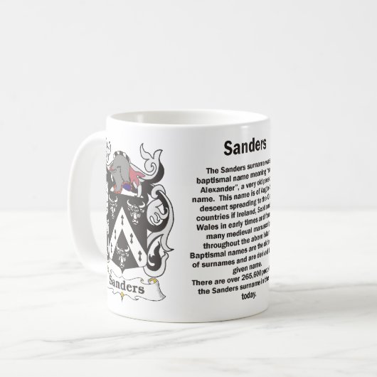 Mok Sanders Family Crest (Voorkant links)