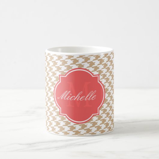 Mok Sandy Houndstooth Monogram (Center)