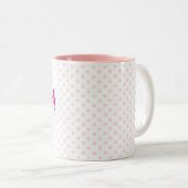♥ MOK ♥ SARAH roze polka dot girly personaliseren (Voorkant rechts)