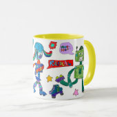 mok "Schaatserobots" (Voorkant rechts)