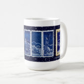 mok "Schapenreis" kerstkaart (Voorkant rechts)