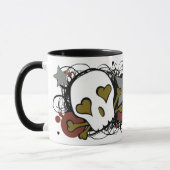 Mok schedel en sterren (Links)