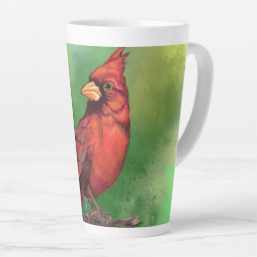 Mok schilderen van noordelijke rode kardinale voge (Rechterhoek)