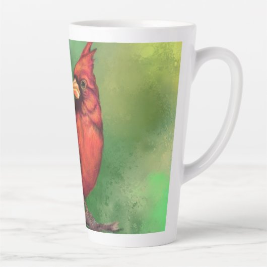 Mok schilderen van noordelijke rode kardinale voge (Rechts)