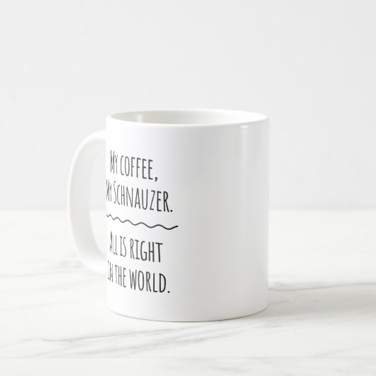 Mok Schnauzer Gift Coffee (Voorkant links)