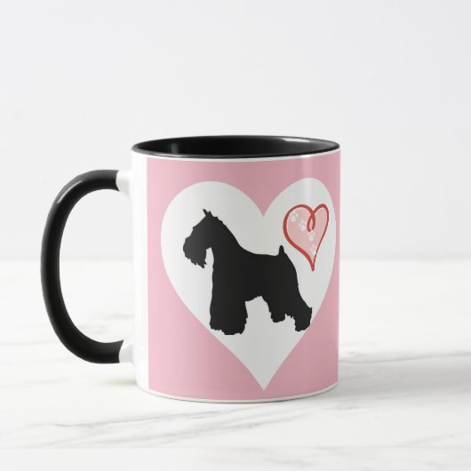 Mok Schnauzer Heart en Paws Coffee (Links)