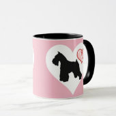 Mok Schnauzer Heart en Paws Coffee (Voorkant rechts)