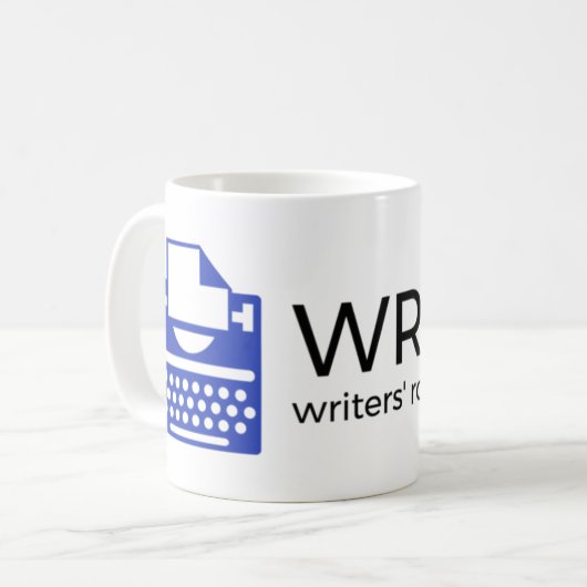 Mok Schrijfzaal van Boston logo (Voorkant links)