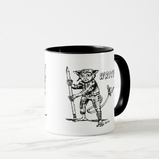 Mok schrijven met Alien Inspiration (Voorkant rechts)