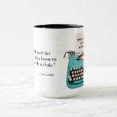 Mok schrijver - Koffie voor Drink - Vul je spullen (Midden)