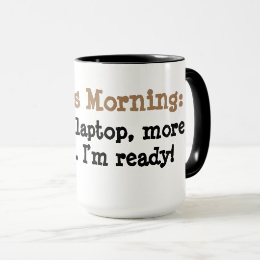 Mok - Schrijvers 's ochtends: Koffie, laptop, meer (Voorkant rechts)