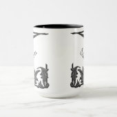 Mok - Schuine Haakjes en Naam in Zwart (Midden)