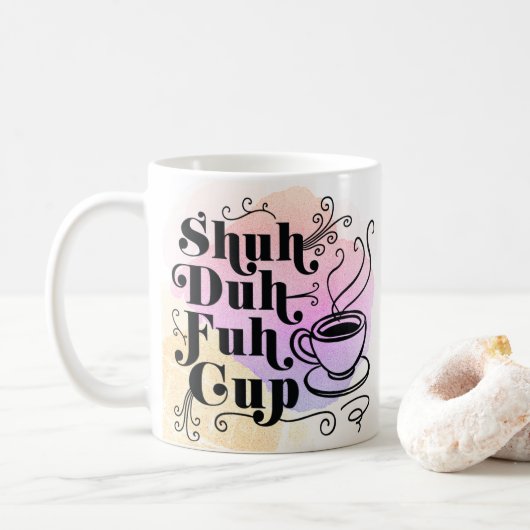 Mok Script Sassy Humor Coffee Lover (Met donut)