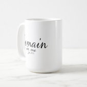 Mok: scripts - behoud 15:5 JN Koffiemok (Voorkant links)