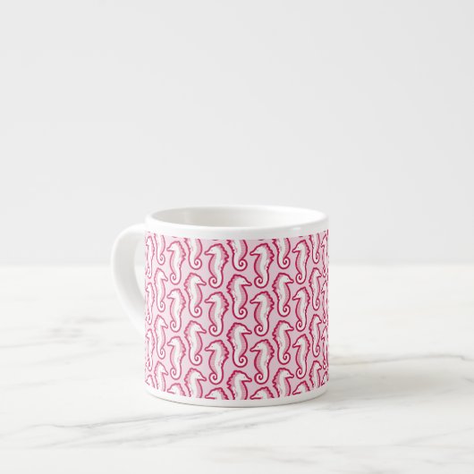 Mok Seahorse Frolic Espresso - Roze (Links)