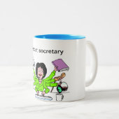 mok, secretaris, beste tweekleurige koffiemok (Voorkant rechts)