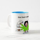 mok, secretaris, beste tweekleurige koffiemok (Voorkant links)