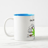 mok, secretaris, beste tweekleurige koffiemok (Links)