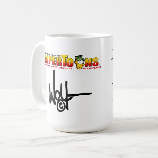 Mok SemperToons - 20 Vragen (Voorkant links)