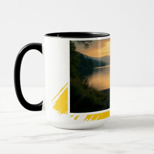 Mok Serene Meer Zonsondergang Ontspannen Moderne P (Links)