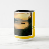 Mok Serene Meer Zonsondergang Ontspannen Moderne P (Midden)