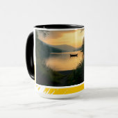 Mok Serene Meer Zonsondergang Ontspannen Moderne P (Voorkant links)
