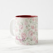 Mok Shabby Sweet Petite Pink Roses (Voorkant links)