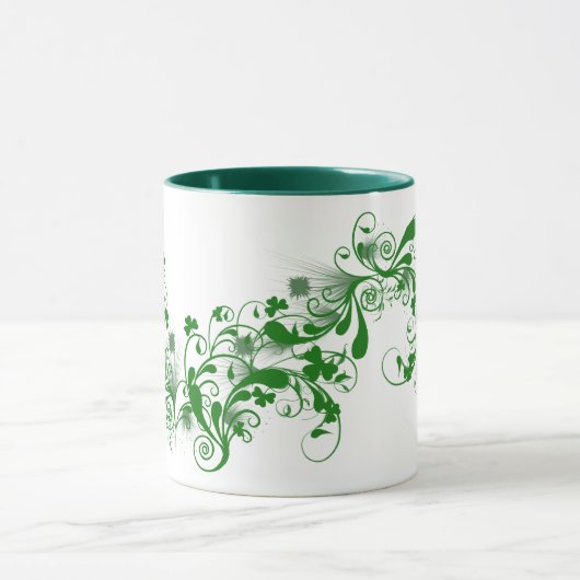 Mok Shamrocks en Florals (Midden)
