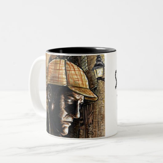 Mok Sherlock Holmes koffie (Voorkant links)