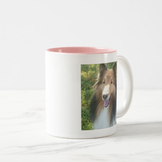 Mok Shetland Sheepdog Two-Tone COFFEE (Voorkant rechts)