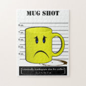 Mok Shot Coffee Mok Cup Cartoon Legpuzzel (Verticaal)