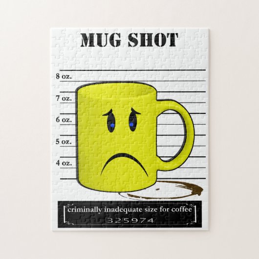 Mok Shot Coffee Mok Cup Cartoon Legpuzzel (Verticaal)
