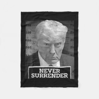 Mok Shot - Donald Trump Mok Shot - Never Surrender Fleece Deken
