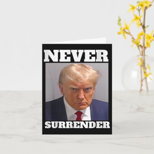 Mok Shot - Donald Trump Mok Shot - Never Surrender Kaart (Gele Bloem)